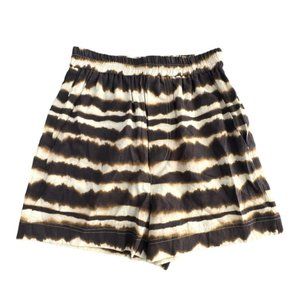 Nanushka Women's XS Brown Tie-Dye Voile Madrid Shorts NWT